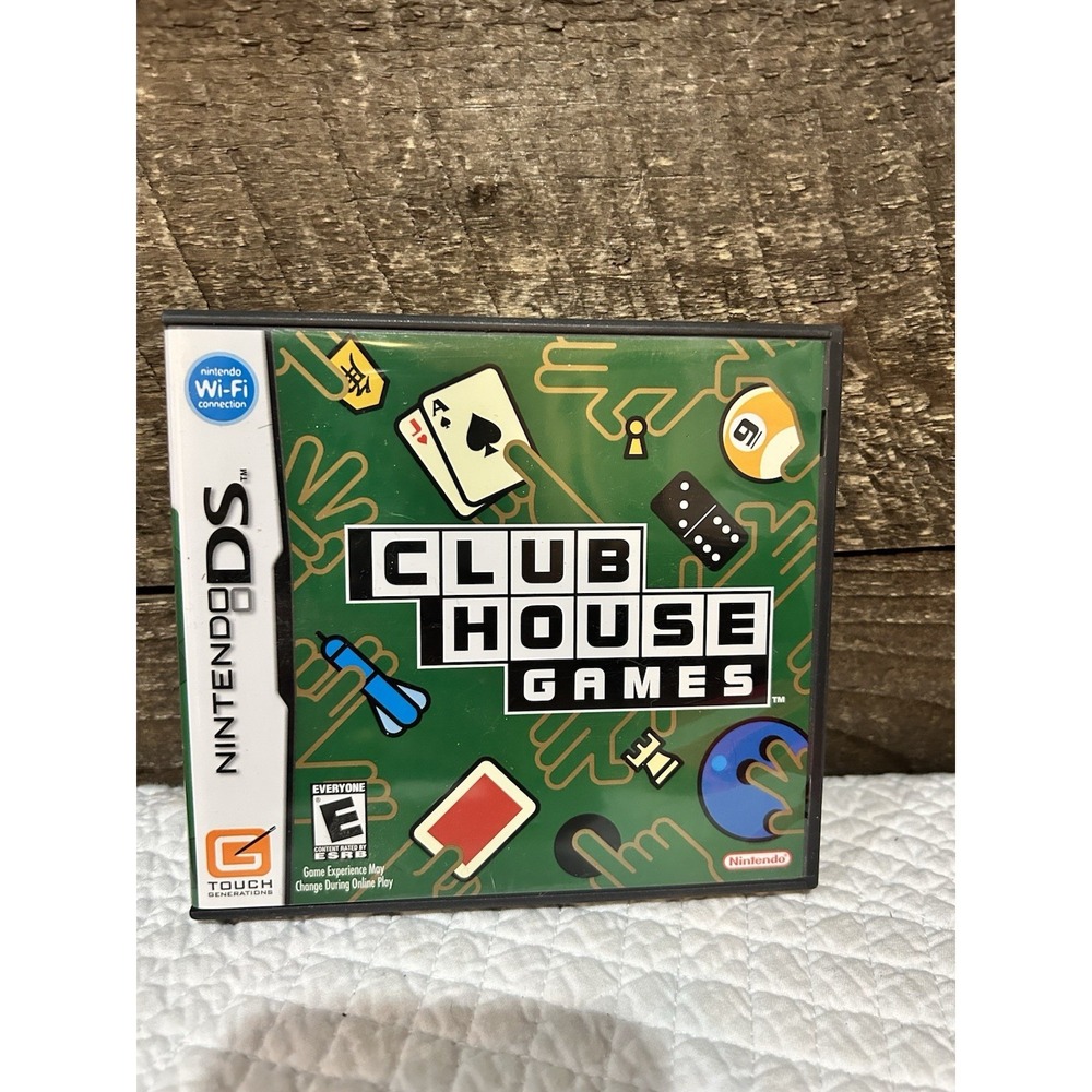 Club House Games (Nintendo DS, 2006) With Manual
